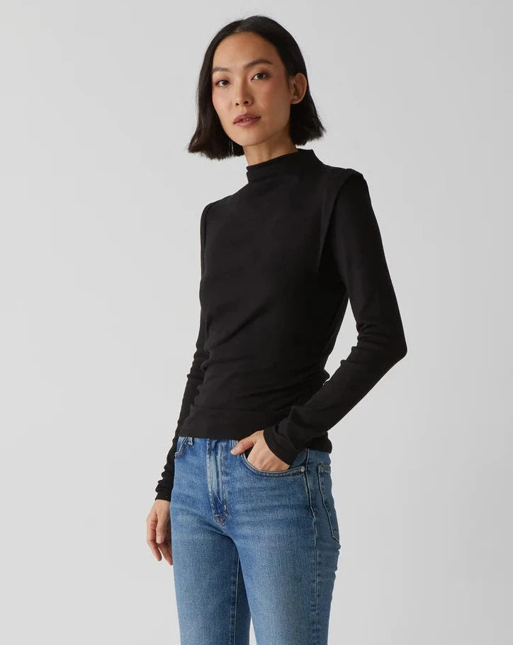 DENISE MOCK NECK TEE