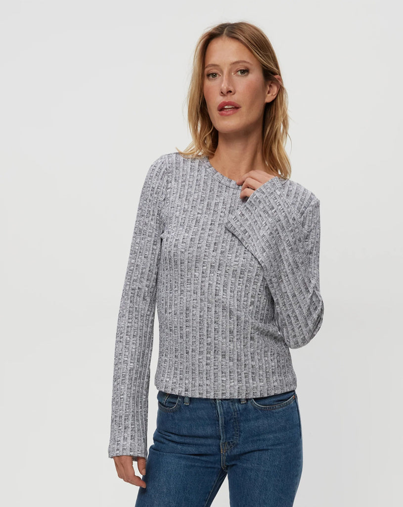 VALERIE BELL SLEEVE TOP / CHALK