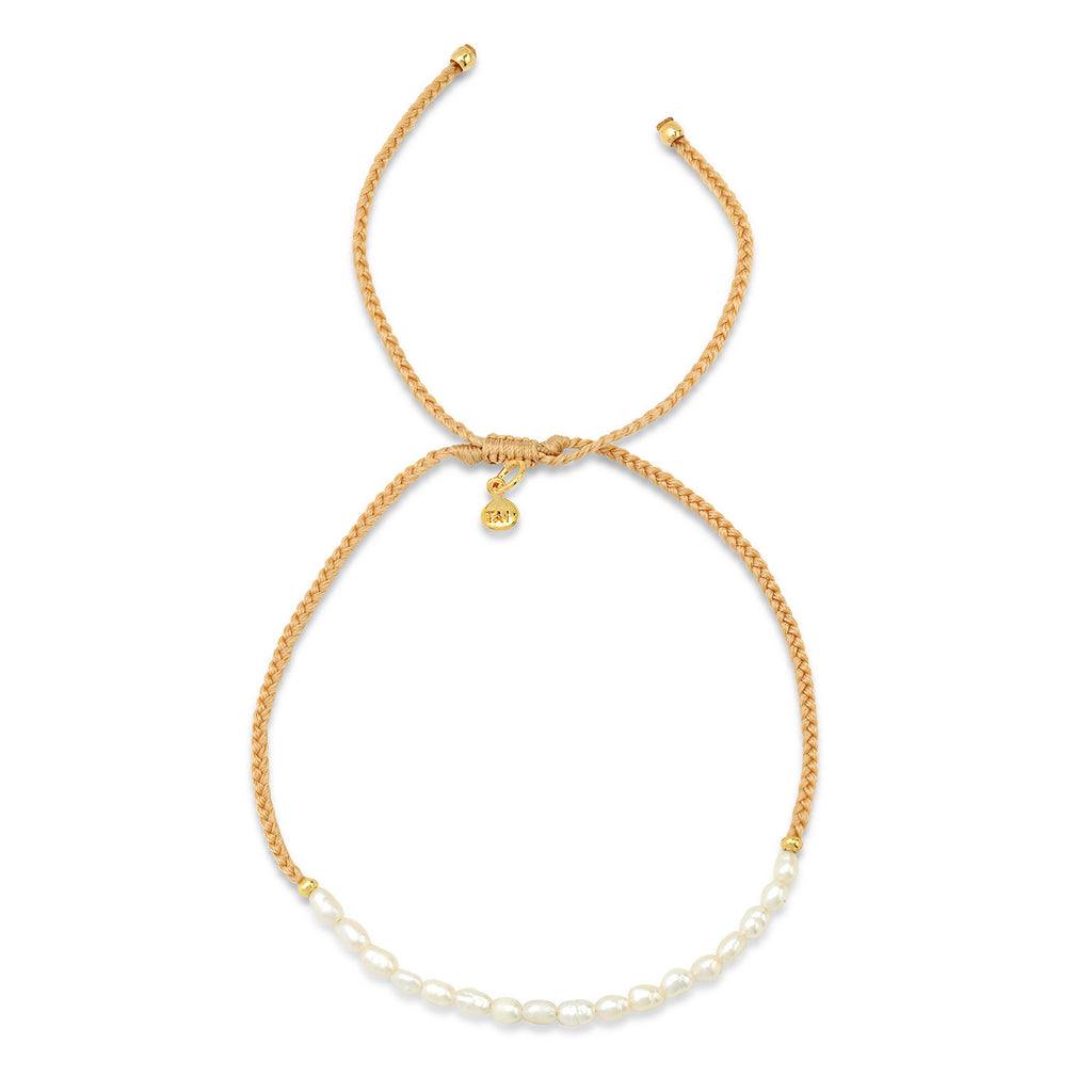 Handmade Beaded Bracelet with Pearl Accent