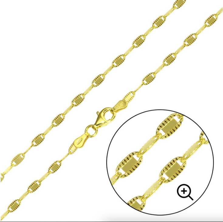 Edge Confetti Chain necklace