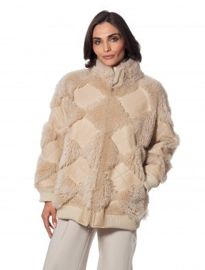 Argyle Zip Std Jckt Warm Sand