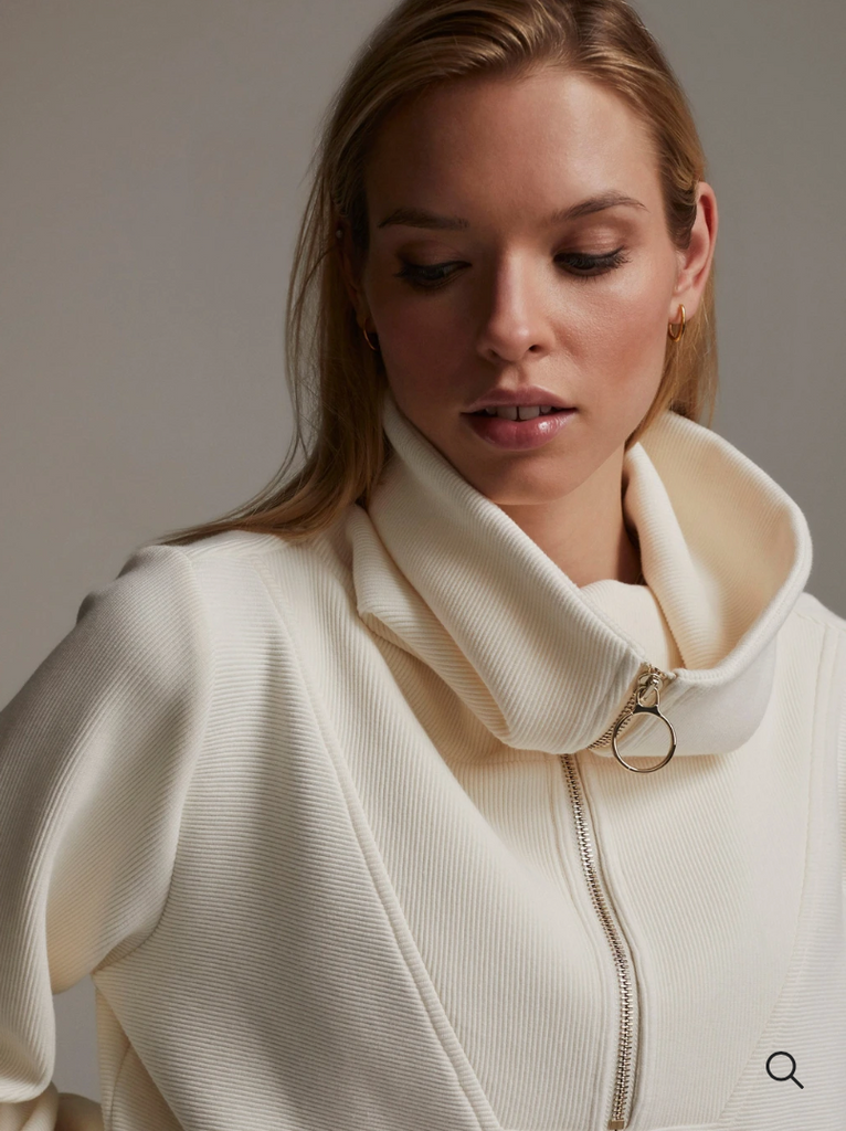 Vine Half Zip Pullover, Ivory