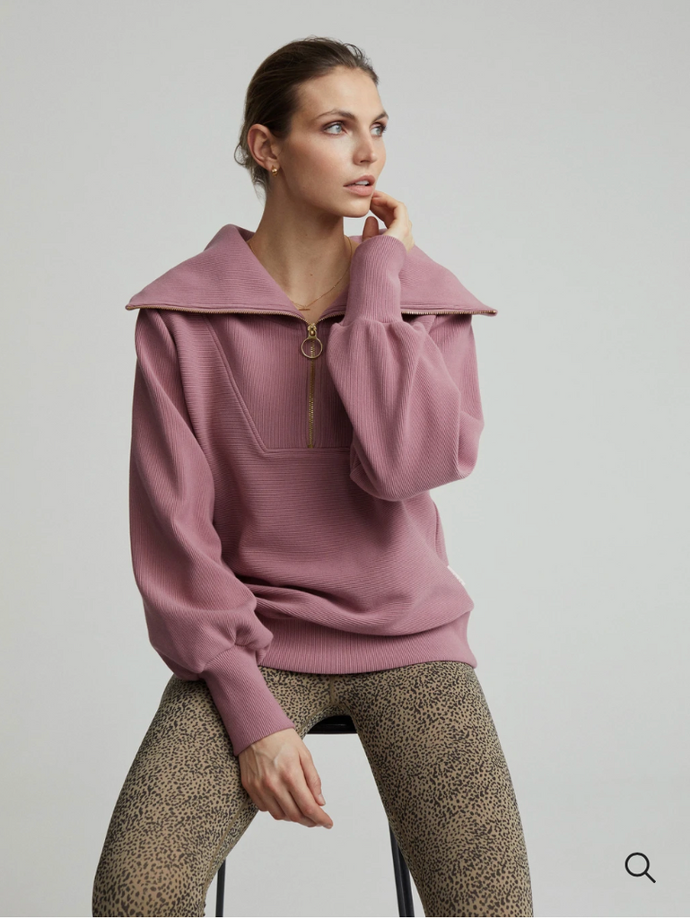 Vine Half Zip Pullover, Nostalgia Rose
