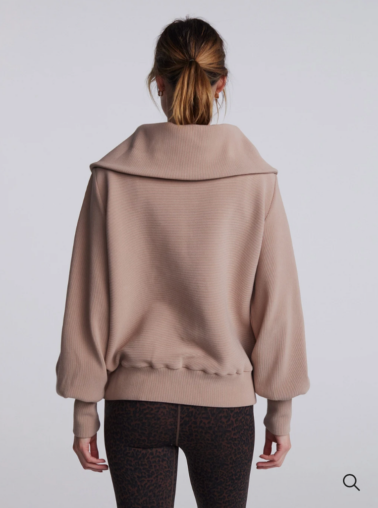 Vine Half Zip Pullover, Stucco