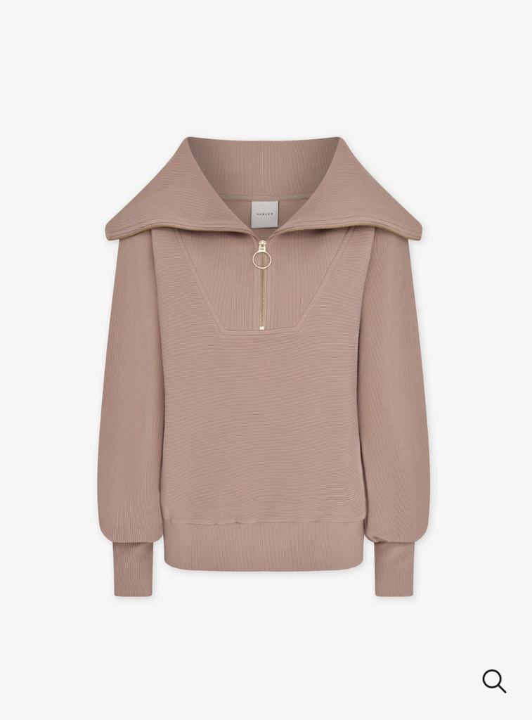 Vine Half Zip Pullover, Stucco