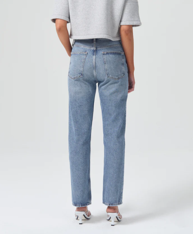 90'S PINCH WAIST HIGH RISE STRAIGHT