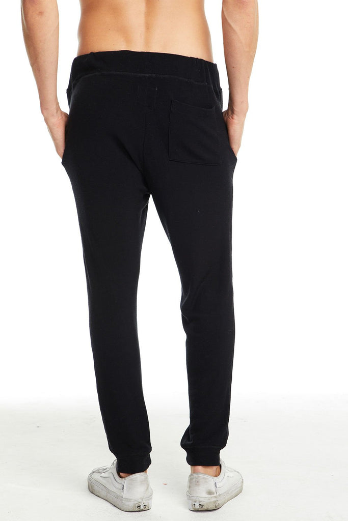 Cozy Knit Drawstring Jogger- Black