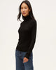 TARA CROP TURTLENECK / BLACK