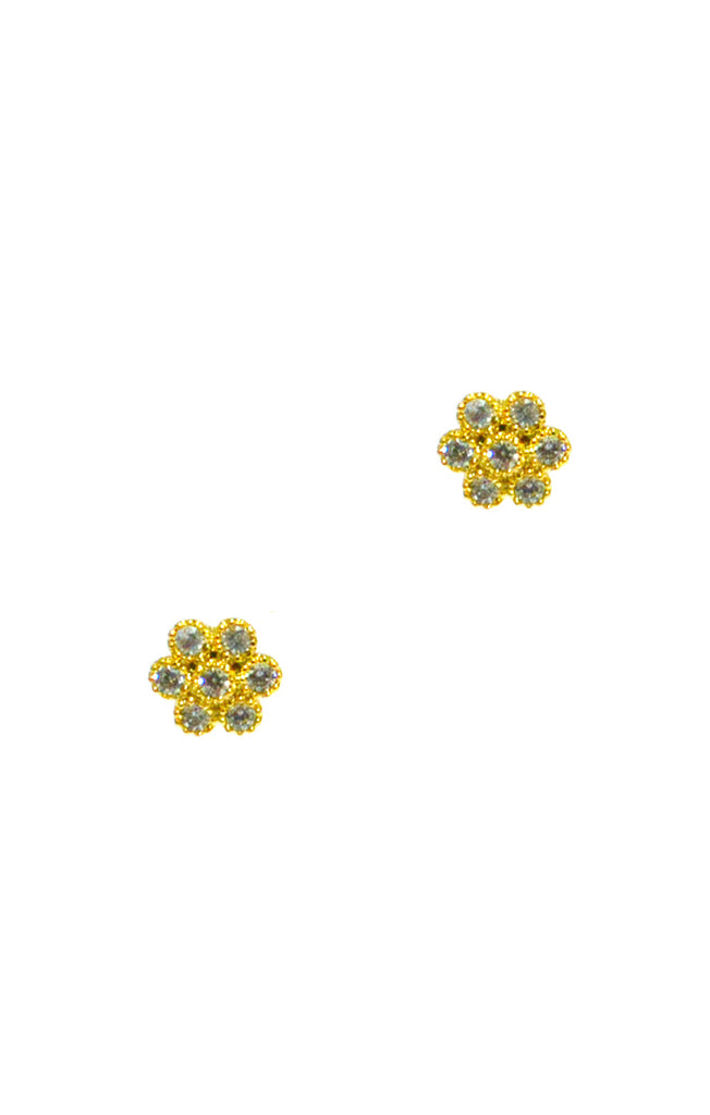 Cz Flower Post Earring