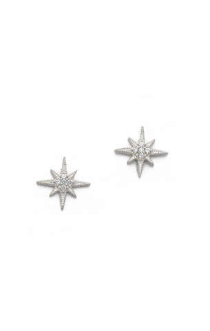 Cz 5 Star Stud Earrings