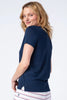 S/S Tee Bck T Bas Navy