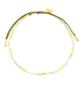 Hand Beaded Bracelet with Gold Accents