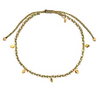 Hand Beaded Bracelet with Gold Bead Accents