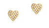 Cz Heart Stud Earrings