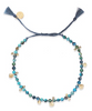 Handmade Bracelet with Gold Discs and Stones