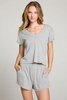 Gator Heather Grey V Neck Tee