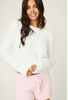 Bundle Up Boucle Ivory Long Sleeve Top