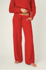 Bundle Up Boucle Red Open Leg Pants