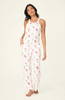 Let's Get Toasty Holiday Wine Print Open Leg Pants