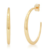 Large Gold Graduated Curved Hoop