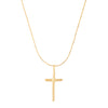 Gold Vermeil Organic Gold Cross Necklace