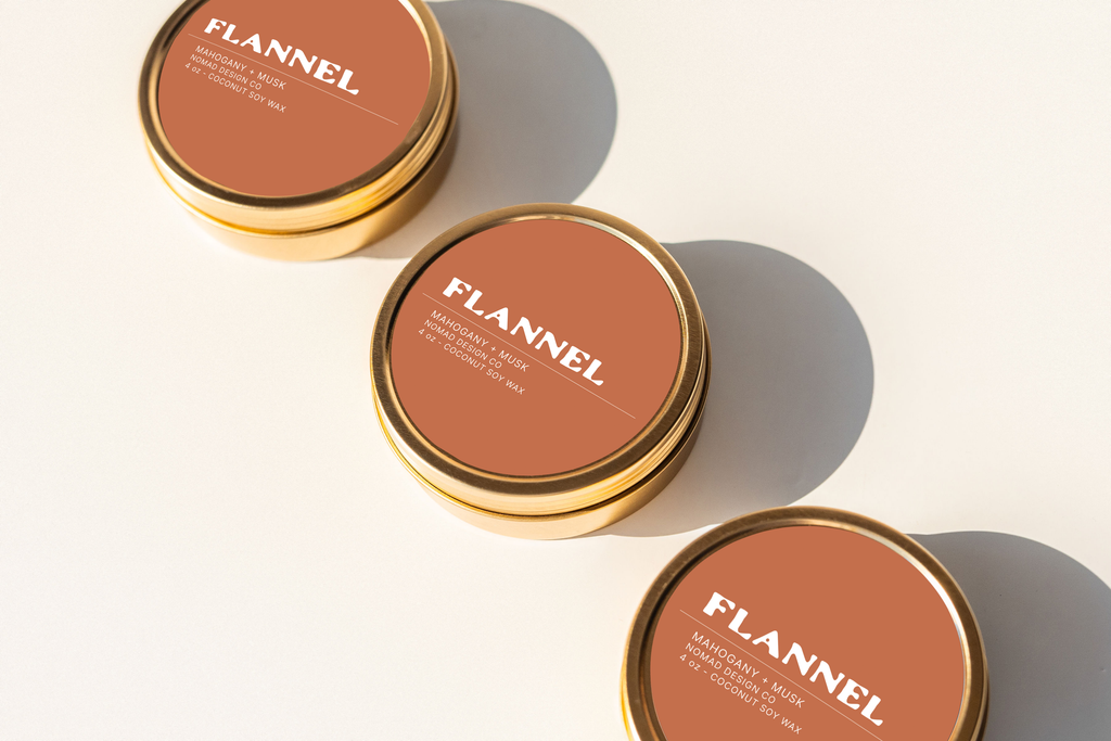 Flannel Travel Tin Candle - Fall Collection