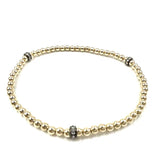 Karma Glitter 14k Gold Filled Bead Bracelet