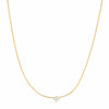 Chain Necklace with CZ Accent