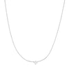 Chain Necklace with CZ Accent