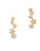 Cz 5 Star Stud Earrings