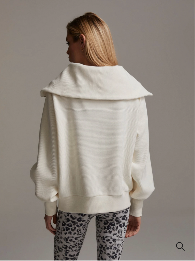 Vine Half Zip Pullover, Ivory