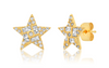GOLD PAVE STAR STUDS
