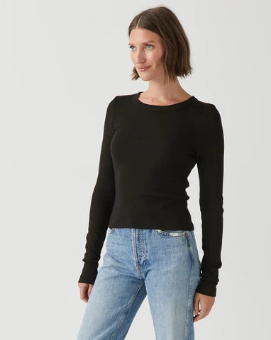 Jeanny Ribbed Henley Top